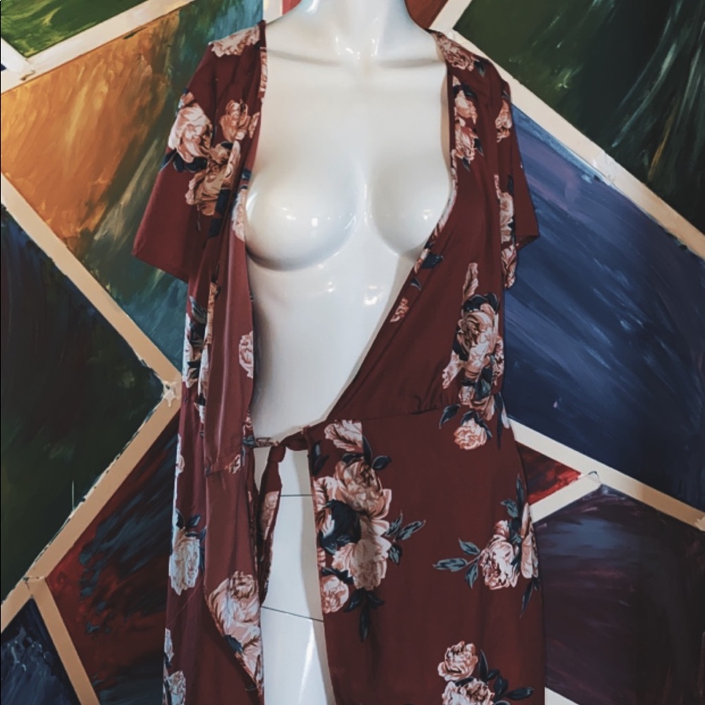 Floral robe
